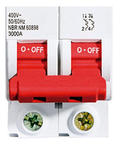 Kit C/4 - Disjuntor Steck Din Bipolar 80a Sd2 C 10ka