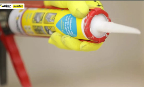 Sellador Silicona S Acético Funguicida 300ml Weber Transparente