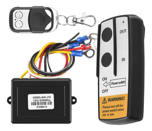 Juego De Control Remoto Inalámbrico Con Cabrestante De 12 V,