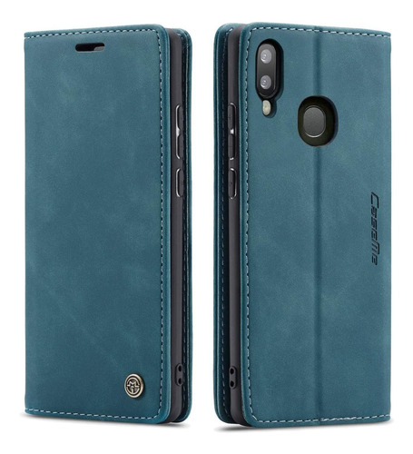 Funda Cartera Para Samsung Galaxy A20 / A30 Cuero Azul