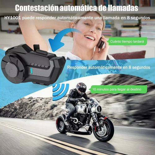Kit For Audífono Intercomunicador Para Motocicleta Bluetooth