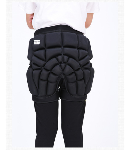 Set Protector Acolchado Para Patinaje Negro S 72-80cm