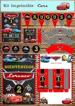 Comprar Kit Imprimible Cars Rayo Macqueen Carros Coches Autos T45
