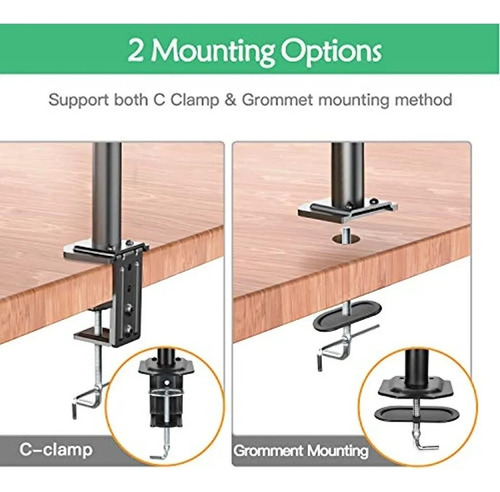 Soporte Móvil De Escritorio Para Monitor 13 A 34 Pulgadas