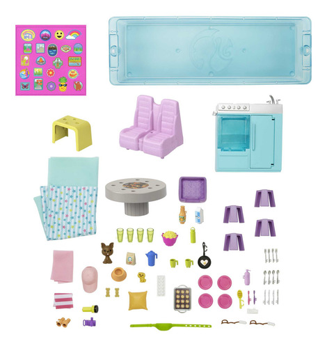 Barbie Dream Camper 60 Accesorios 120cm Mattel HCD46