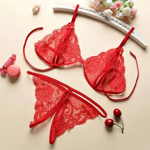 Conjunto Picardis Transparente De Encaje