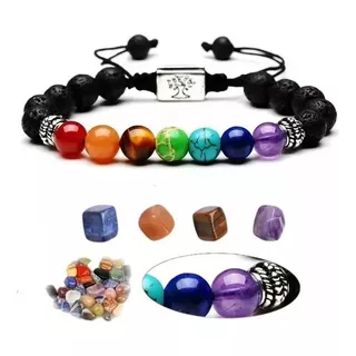 Yoga 7 Chakras Árbol De La Vida Pulsera Tratamiento De Reiki