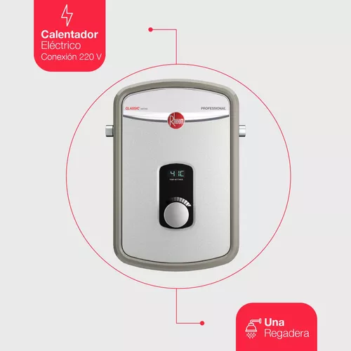 Calentador de Agua Instantáneo Eléctrico Rheem 8 kW 220 V 1 Servicio