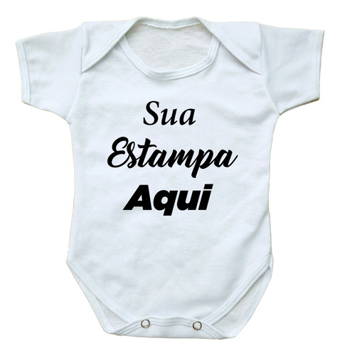 Body De Bebê Personalizado Com Frase Foto Imagem Roupinha