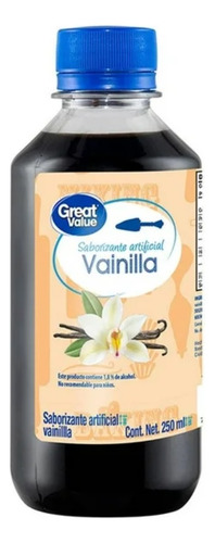 2 Pza Vainilla Great Value Saborizante Artificial 250 Ml