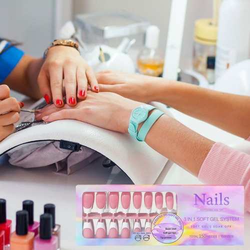 1 Prensa De Manicura En Uñas Para El Hogar 150 Uñas