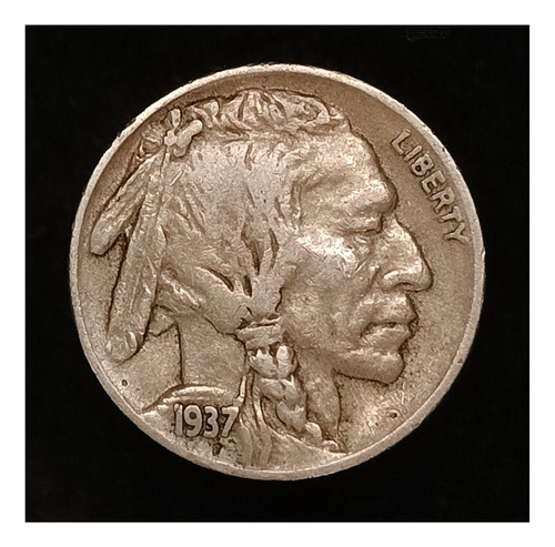 Estados Unidos 5 Cents 1937 S Exc Km 134 Escasa