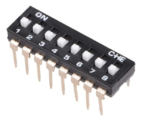 Dip Switch 8 Pin Para Protoboard Circuito Integrado 1 Pieza