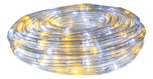 Serie Manguera Navideña Luz Led Cálida Y Blanca 10 Metros Luces Cálida/blanca