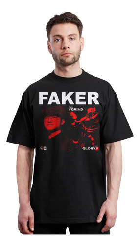 Faker - League Of Legend - Collage - The Grind - Polera