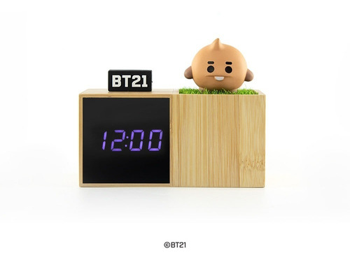 Bt21 Shooky Bts Reloj De Mesa Digital Led