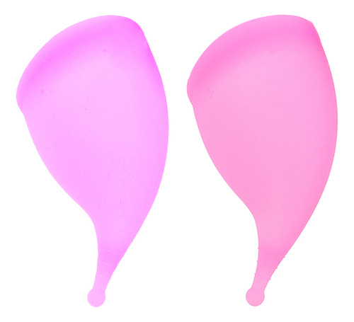 Copa Menstrual De Silicona Rosa Y Violeta, 20 Ml, Talla S, 2