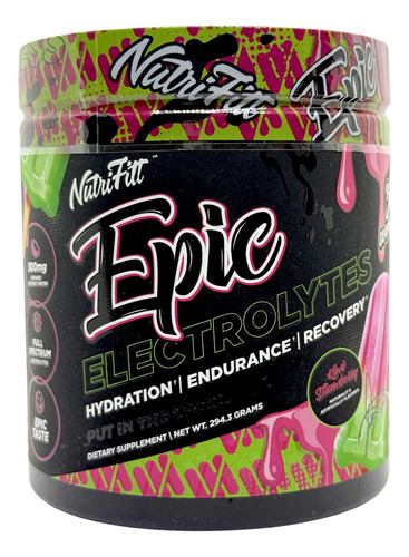 Suplemento En Polvo Nutrifitt Electrolitos Sabor Fresa Kiwi X 294g
