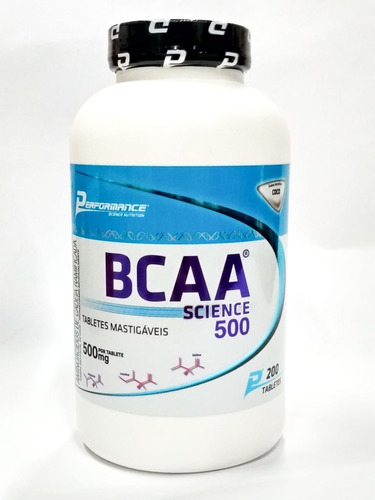 Bcaa Science 500 Performance Nutrition 200 Tabletes Sabor Coco