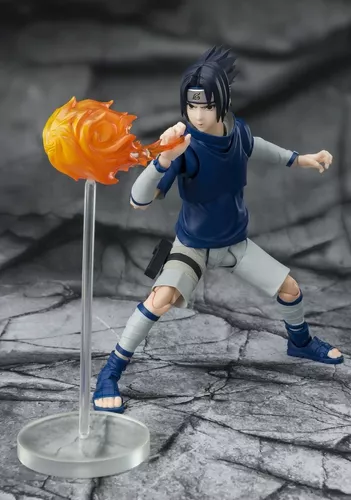 Original Bandai SHF Naruto Uchiha Sasuke Anime Figura Brinquedos