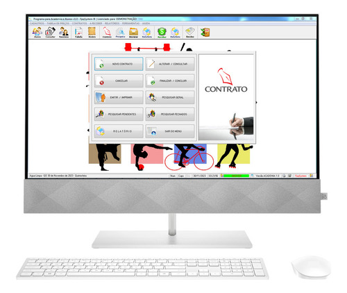 Software Para Gerenciar Academia + Alunos E Contratos V1.0