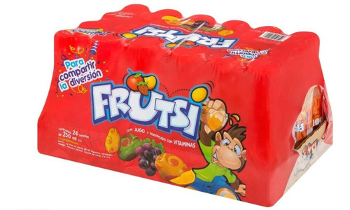 Bebida De Frutas Frutsi Sabores Surtidos 24 Pzas De 250 Ml