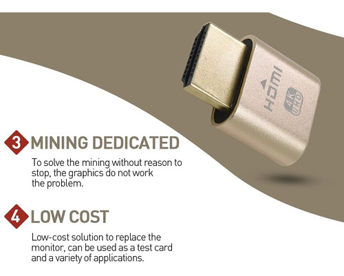Conector Dummy Hdmi - Fueran - Pack Por 4 Unidades