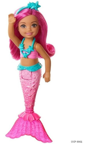 Imagem 11 de 12 de Conjunto De Mini Bonecas Barbie Chelsea Sereia - Mattel Ms