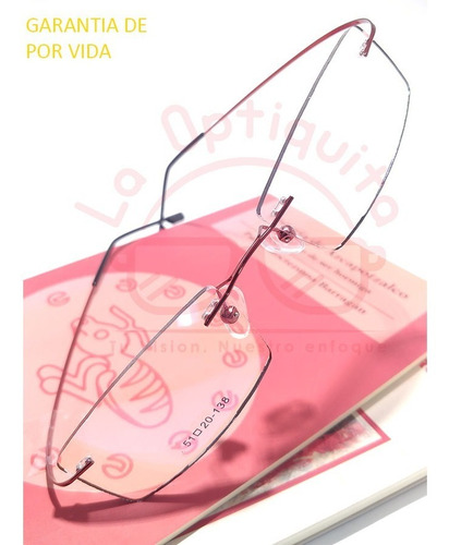 Imagen 2 de 5 de Armazon Lentes Ultraligero 8g Beta Titanio Flexible Memoria Bti-001