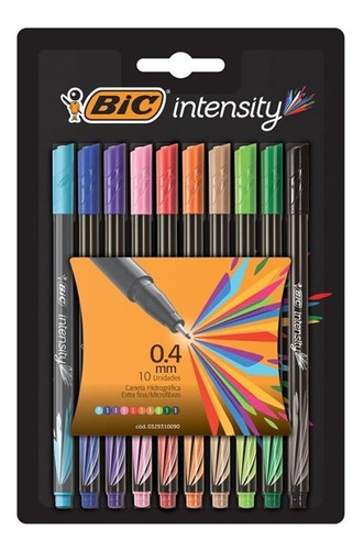 Microfibra Bic Intensity Blister X 10 Colores Surtidos