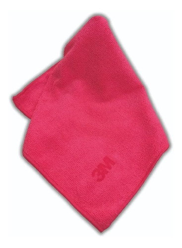 Paño Absorbente De Microfibra 36x36 Cm 3m Color Rojo