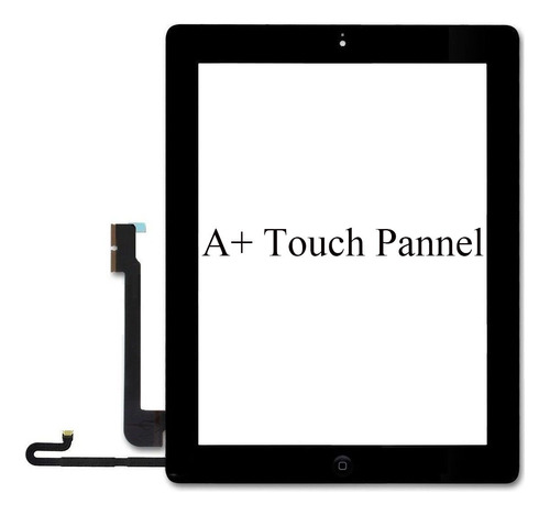 Para Pantalla Tactil Negra Repuesto Digitalizador Kit iPad 4