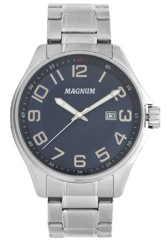 Relógio Magnum Masculino Analogico Ma34585f Prata