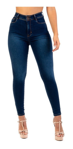 Imagen 1 de 8 de Pantalón Mezclilla Stretch Opps Jeans Dama Con Pretina Alta