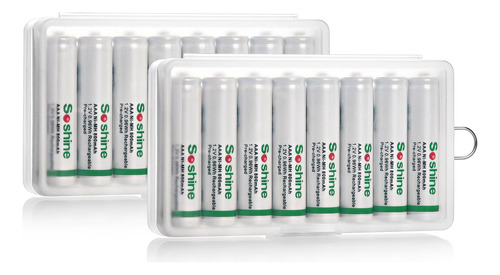 Batería Aaa Recargable 16pack 1.2v 800mah Lowself Disc...