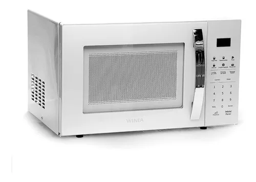 KOS-1N1HW ⋆ Horno de microondas blanco con manija de aluminio Winia