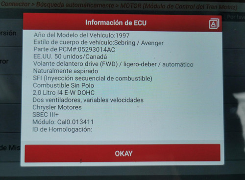 Computadora De Motor Sebring Avenger 1996 2.5l 04606228 (Usado)