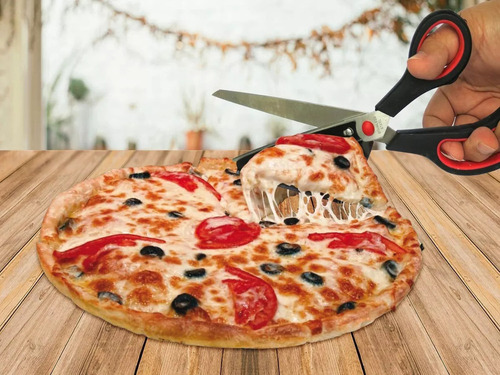 ' 2 Game Tijeras For Corting Pizza With Spatula For Servir