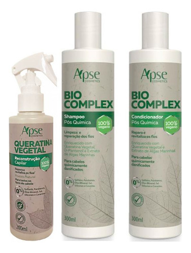  Apse Bio Complex Shampoo E Condicionador + Queratina Vegetal