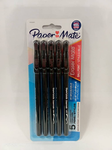 Boligrafos Paper Mate Eraser Mate X5