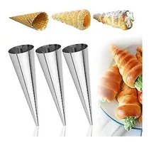 Comprar Moldes Cañoncito O Cucurucho 12 Moldes  Acero Inoxidable
