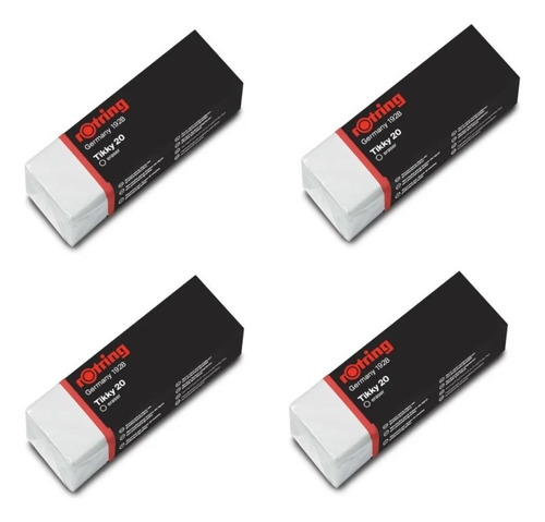 Pack X 4 Gomas De Borrar Rotring Tikky 20 15825