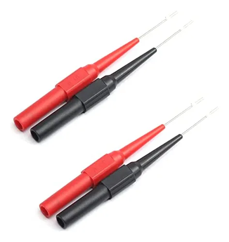 Puntas De Prueba Para Multmetro, Acero Inoxidable, 2 Pares