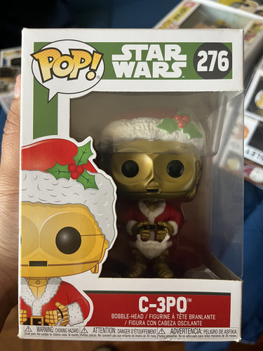 Funko Pop! C-3po Navideño #276. Star Wars Santa Claus (Usado)