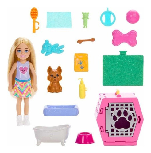 Set De Barbie Chelsea Con Cachorrito Set