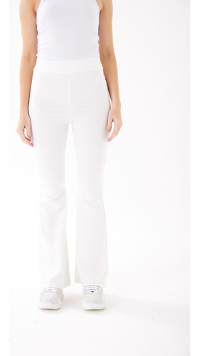 Pantalon Mujer Calza Oxford Palazzo Tiro Alto Cintura Frunce