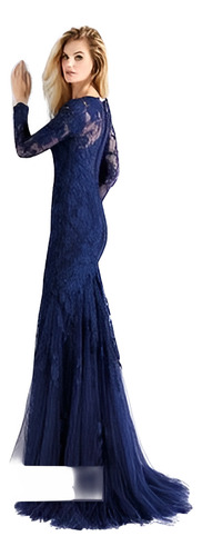 Vestido De Fiesta Pronovias Barcelona Modelo Gento Navy.
