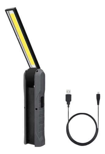 Luz De Trabajo Usb Portátil Plegable 4 Modos Cob Linterna