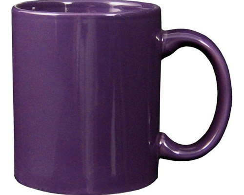Taza De Café De Cerámica Color Morado Liso De Funny Guy Mugs