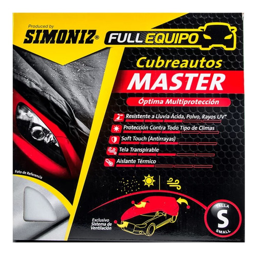 Pijama Cubre Autos Simoniz Master Talla S